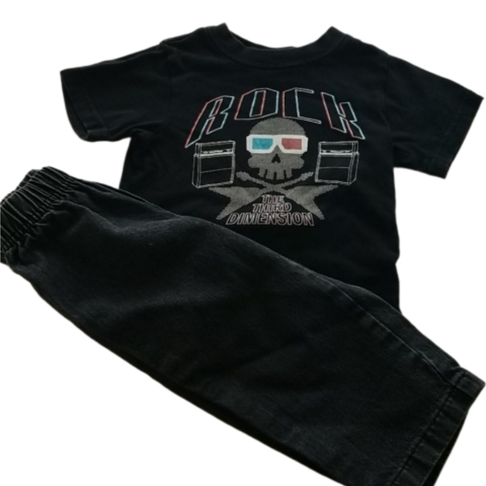 Rock Third Dimension Shirt Jeans Outfit